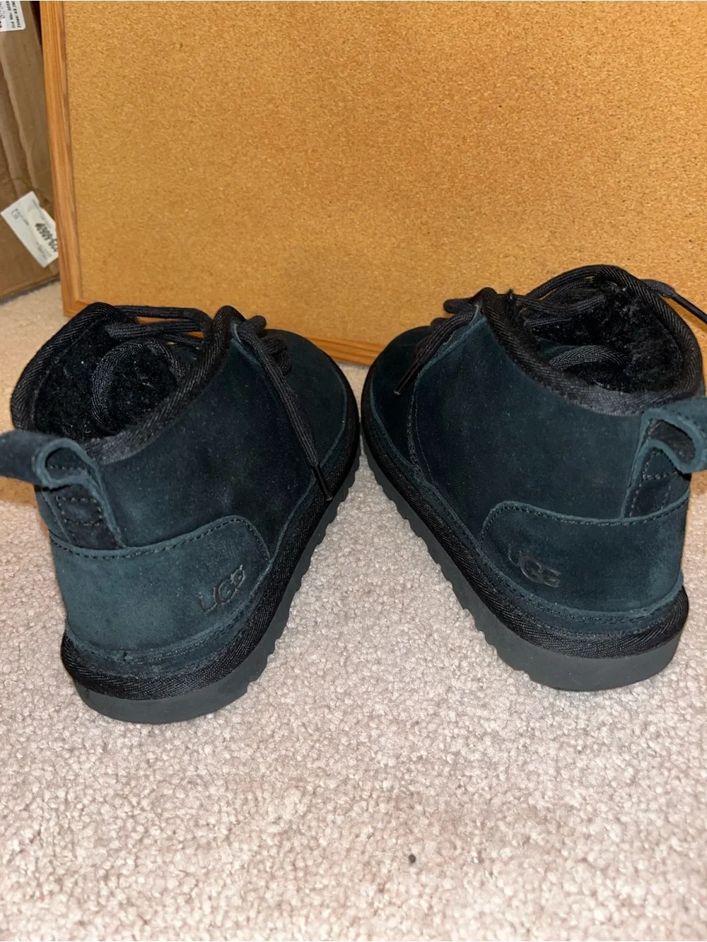 UGG kids Black Suede Chukka Boots
